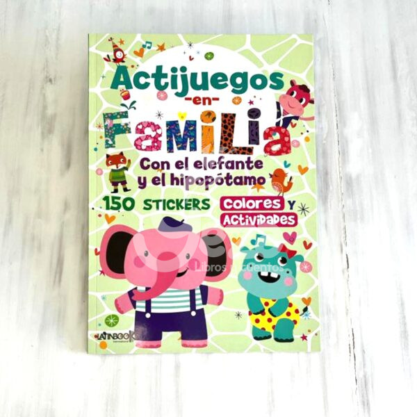 Portada libro "Actijuegos - Con el Elefante y el Hipopotamo"