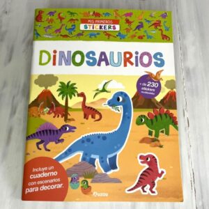 Portada libro: "Mis primeros stickers: Dinosaurios"