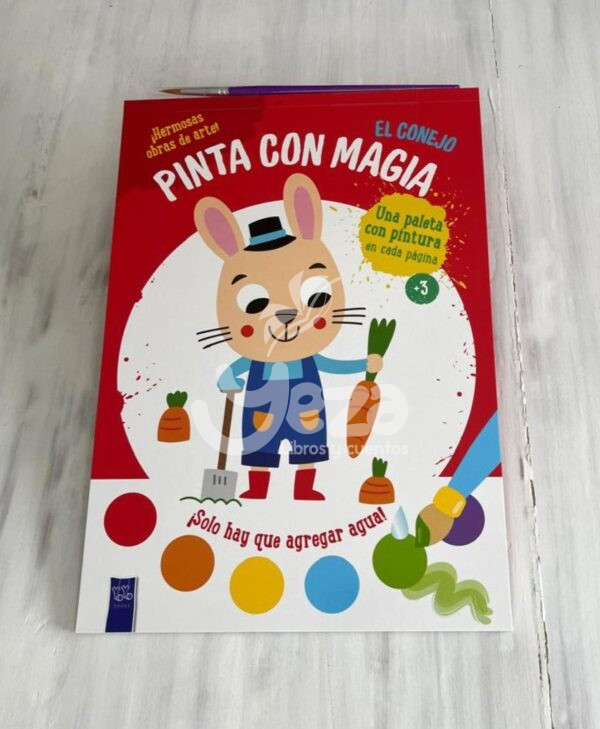 Portada libro: "Pinta con magia: El conejo"