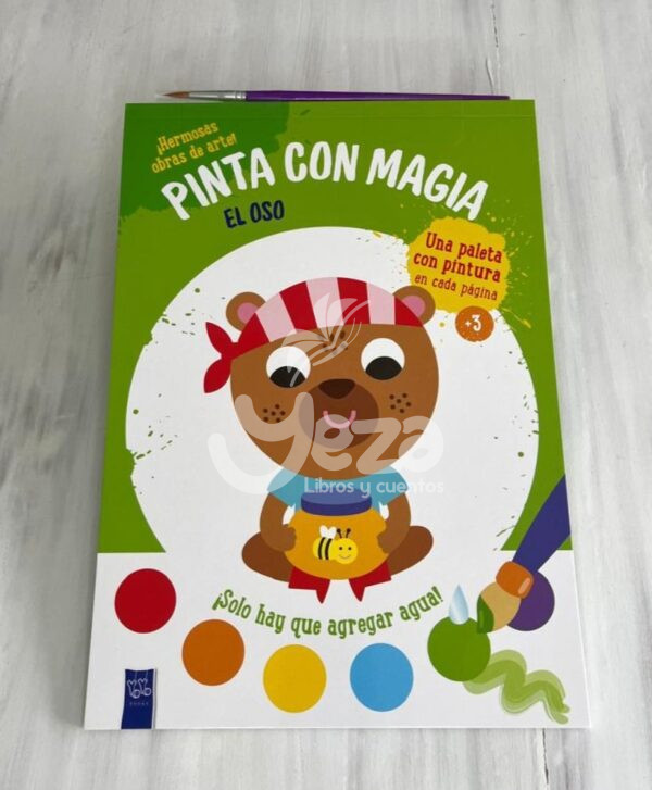 Portada libro: "Pinta con magia: El oso"