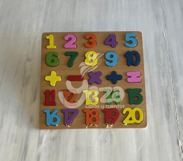 Tablero de encastre: Números