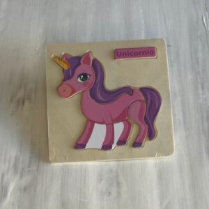 Rompecabezas siluetas Unicornio