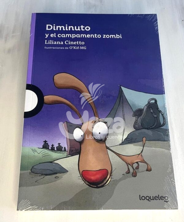 Portada libro "Diminuto y el campamento zombi"