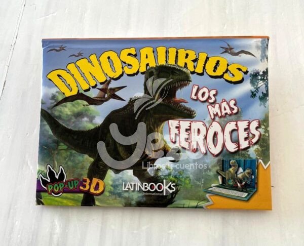 Portada libro: "Dinosaurios Pop Up - Los más feroces"